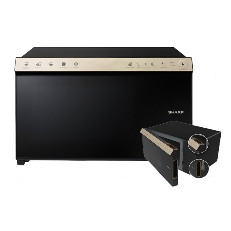 Lò vi sóng điện tử Sharp R-2235H - Hàng Chính Hãng