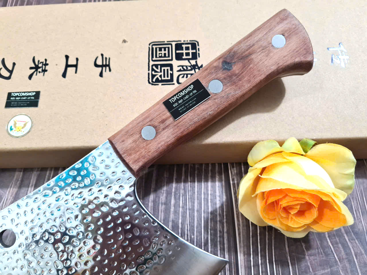 DAO - DAO BẾP NHẬT BẢN AZUCHI THÉP DAMASCUS MÃ A6 DT121 nt topcomshop vn