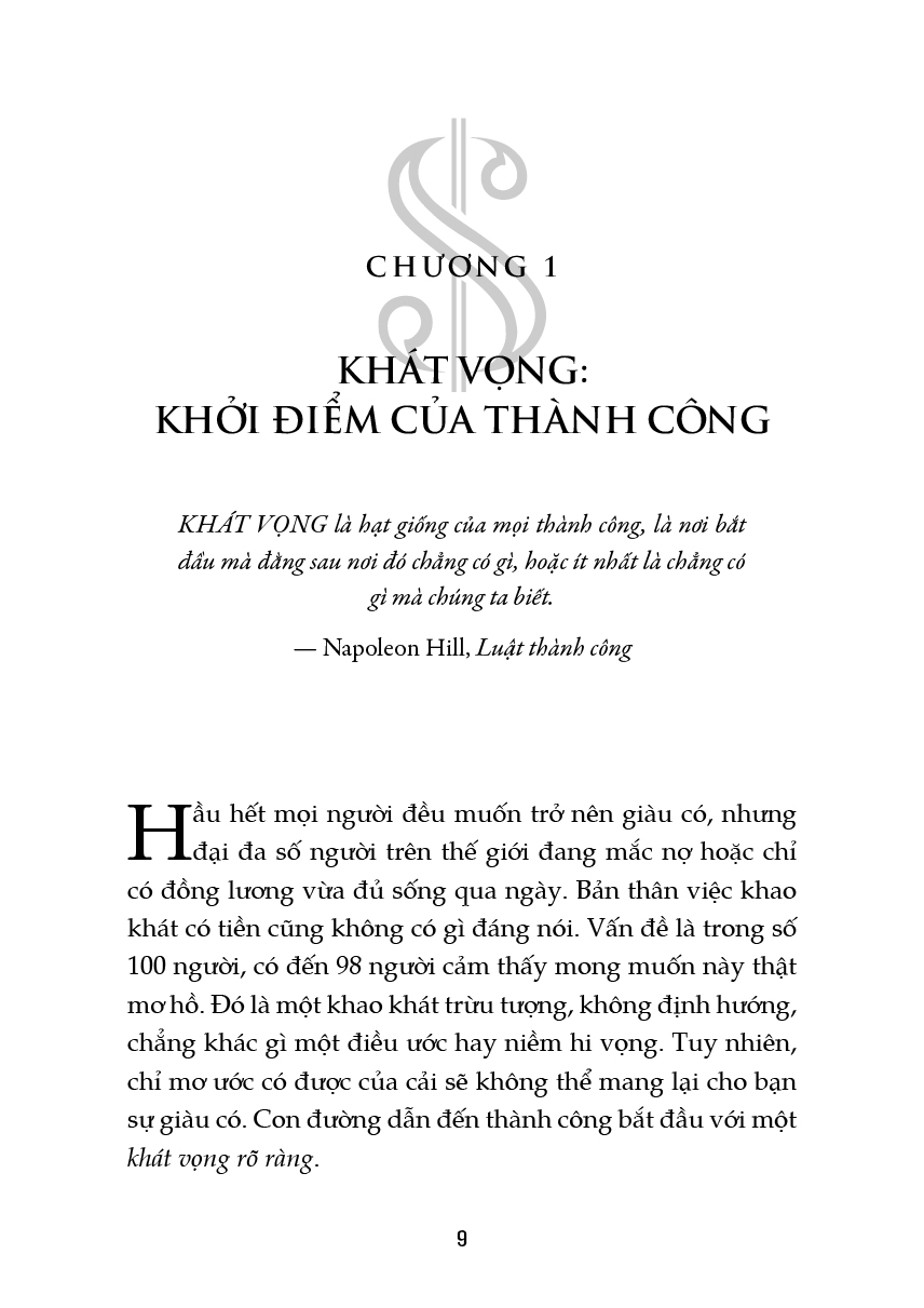 Tư Duy Triệu Phú - Ý Thức Về Tiền Và Biến Khát Vọng Thành Sự Giàu Sang (Napoleon Hill)