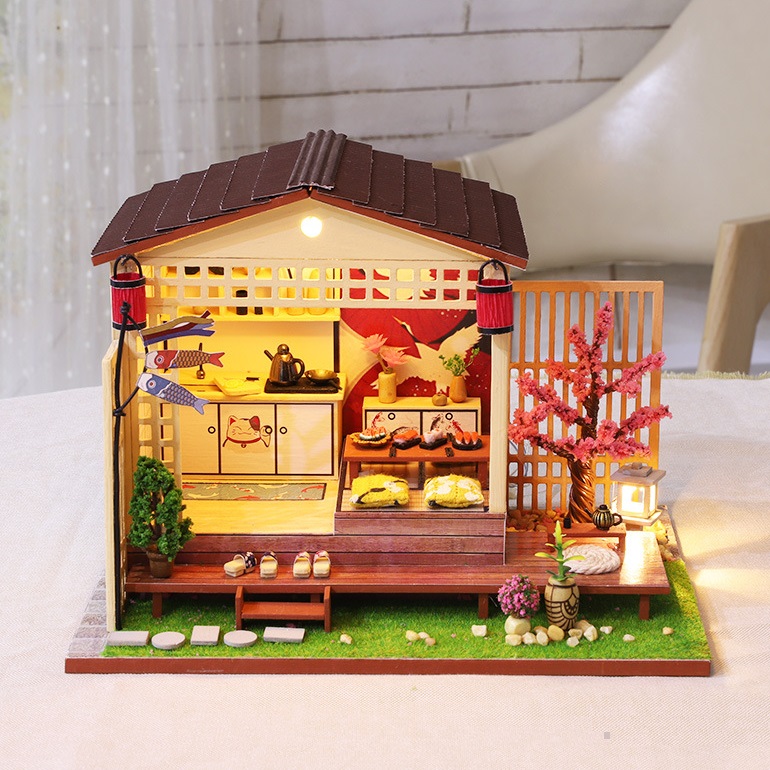 Mô hình nhà DIY Doll House Great House Nhật Bản Kèm Mica Chống bụi