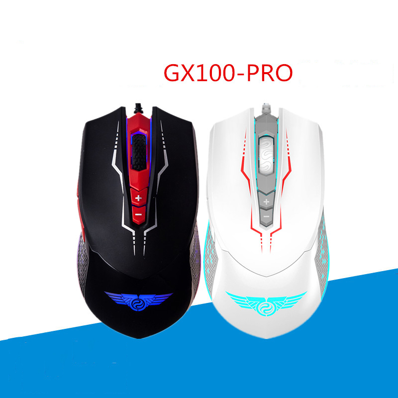 Chuột có dây Gaming Newmen GX100-Pro 4000DPI Chipset A3090 Switch Omron Led RGB - Hàng chính hãng