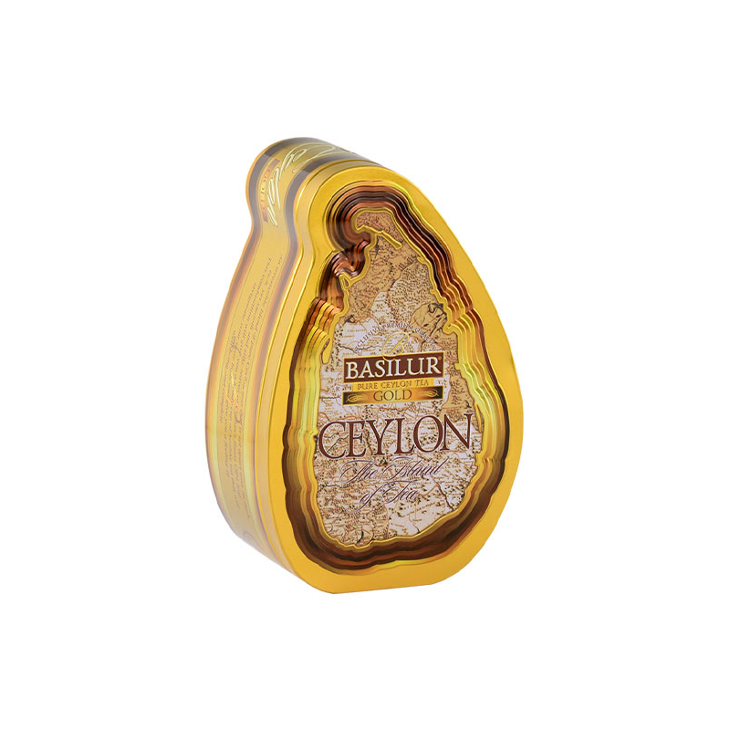 Trà đen Ceylon Basilur Island of Tea thượng hạng - 100g (Hộp thiếc)