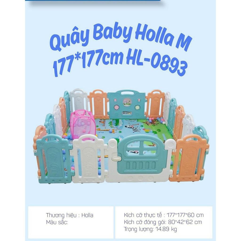 QUÂY CŨI GẤP GỌN CHO BÉ TẶNG THẢM VÀ BÓNG