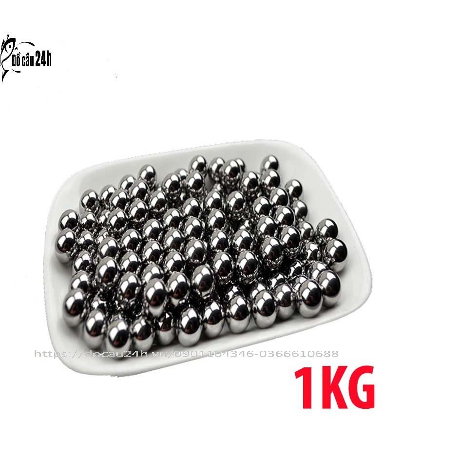 Hot Siêu Khuyến Mãi 1 kg Bi Sắt 6mm, 7mm, 8mm - Đồ câu 24h - Cần Câu Top1 VN