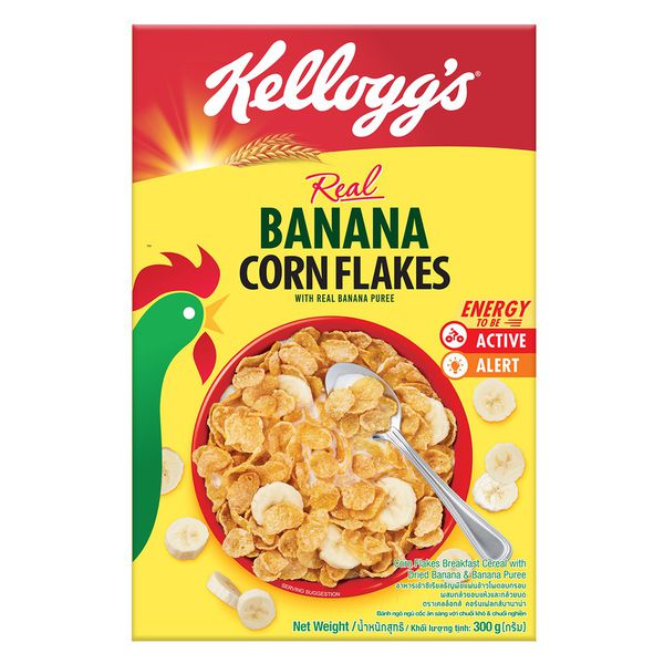 Ngũ cốc ngô &amp; chuối Kellogg's Banana Corn Flakes hộp 180gr