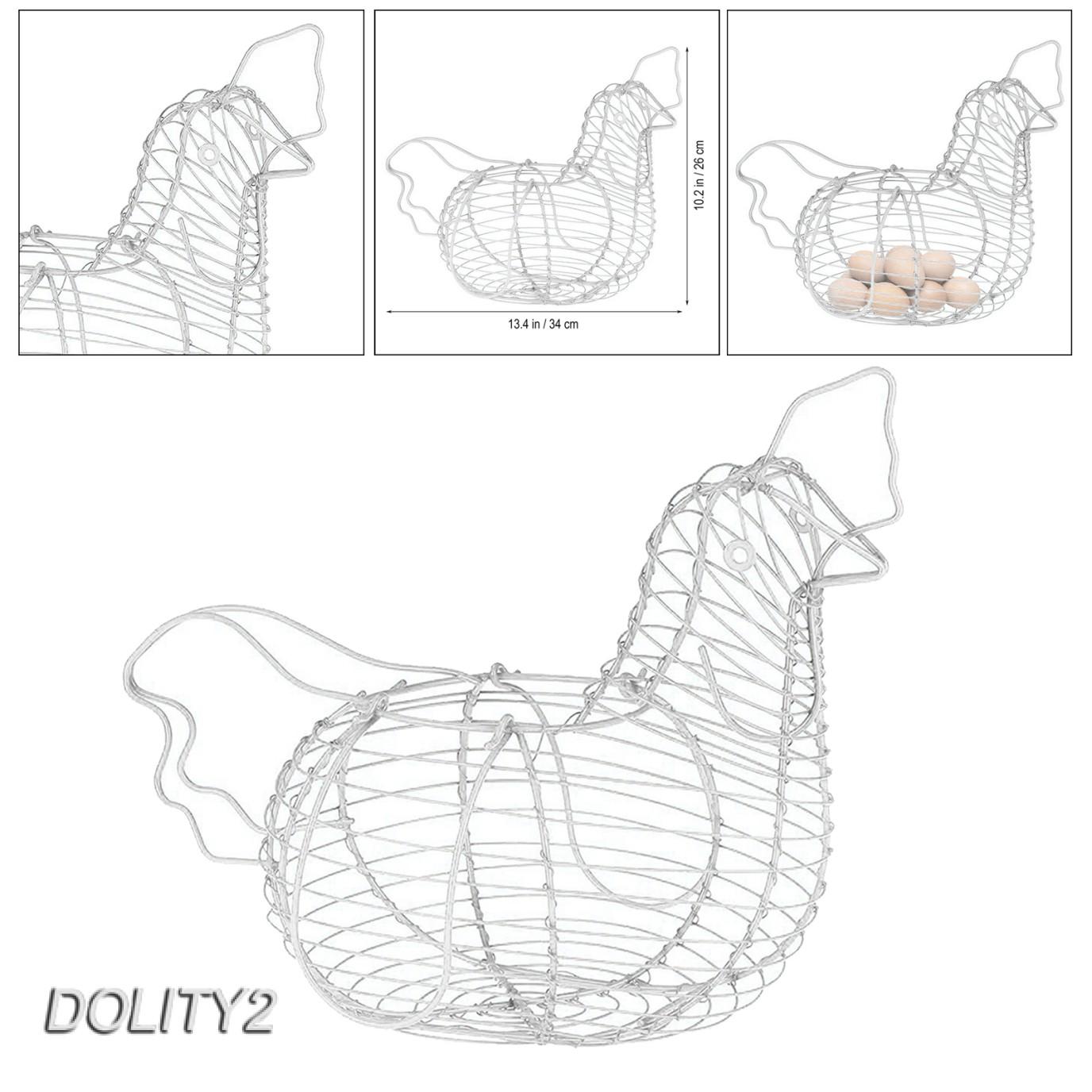 Hộp đựng trứng hình gà bằng dây sắt tiện dụng