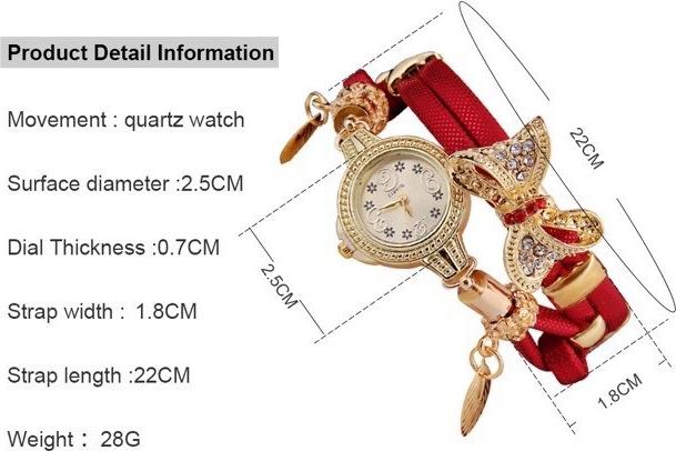 Đồng hồ nữ Quartz vòng tay nơ cực xinh