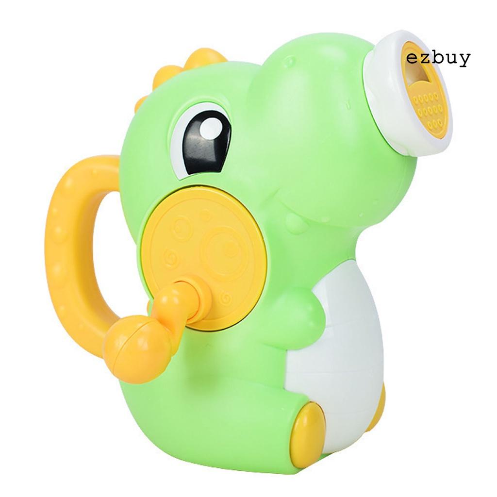 EY-Children Cute Cartoon Dinosaur Baby Shower Handheld Pumping Water Spray Toy