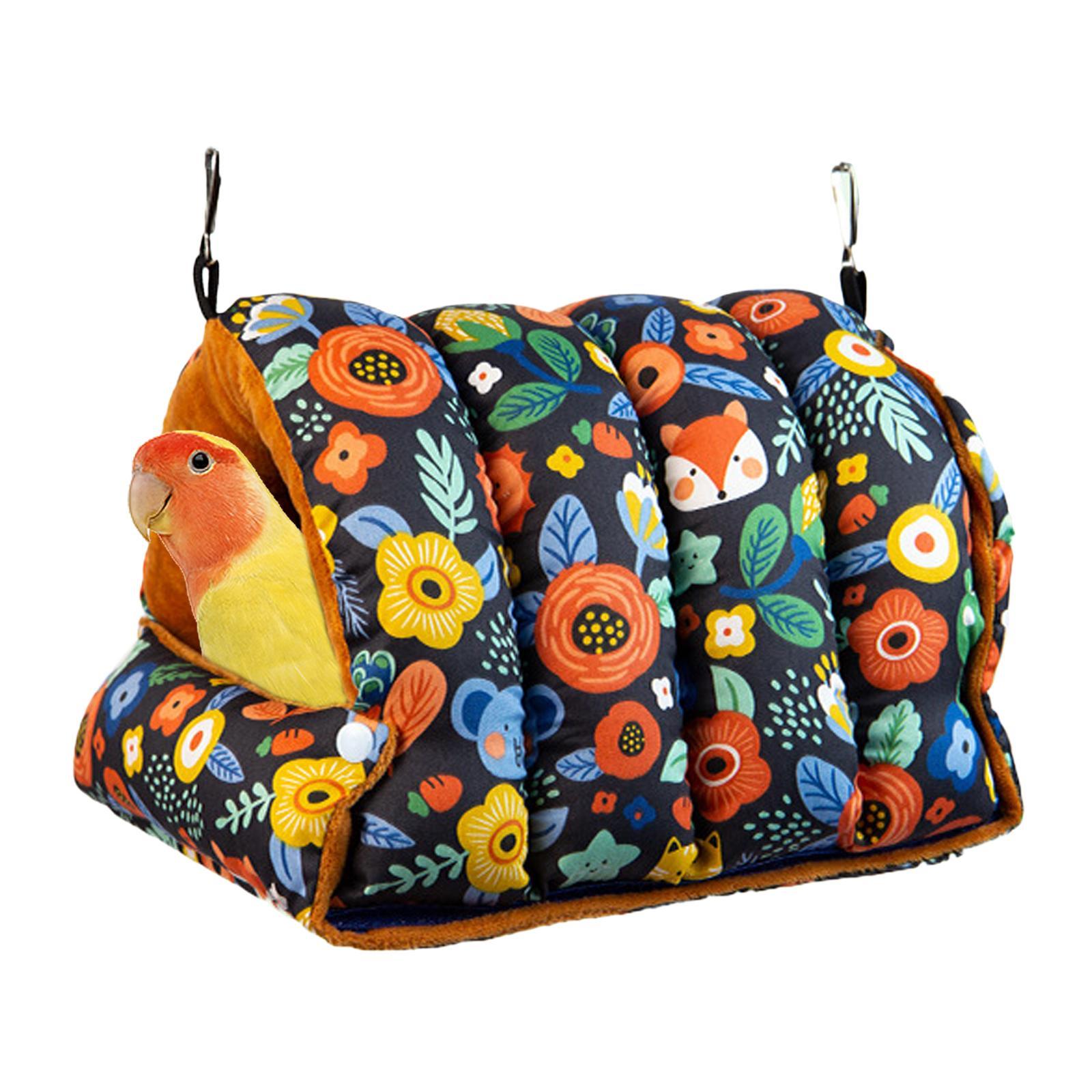 Bird Nest, Hut Tent Bed Swing Hammock for Budgie Cockatoo Lovebirds Canaries