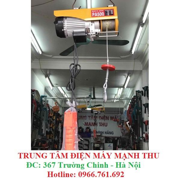 máy tời điện 500kg - cáp dài 25m