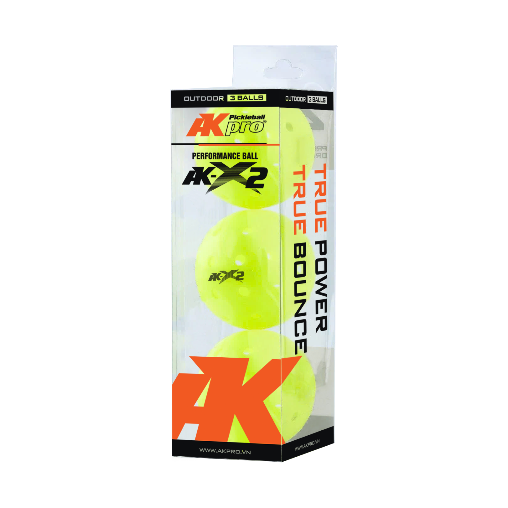 Hộp 3 bóng Pickleball AK-X2