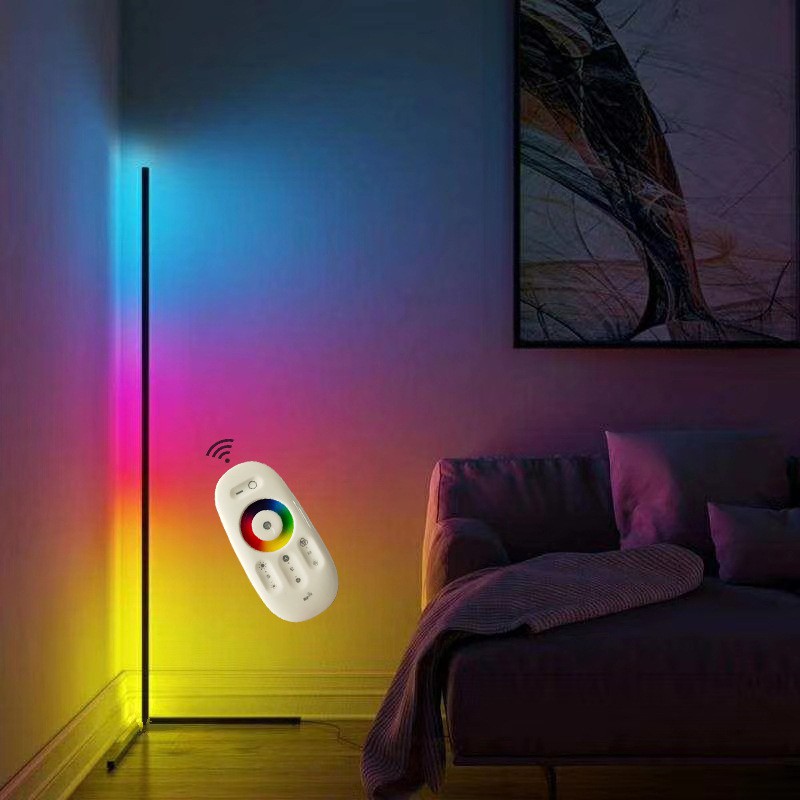 Đèn Góc Tường Corner Light RGB Led Dài 1.4M - Cảm ứng theo nhạc cực đẹp - 16 triệu màu sắc có thể điều khiển bằng remote và app trên smartphone - Trang Trí Phòng Khách, Phòng Ngủ, Phòng Game