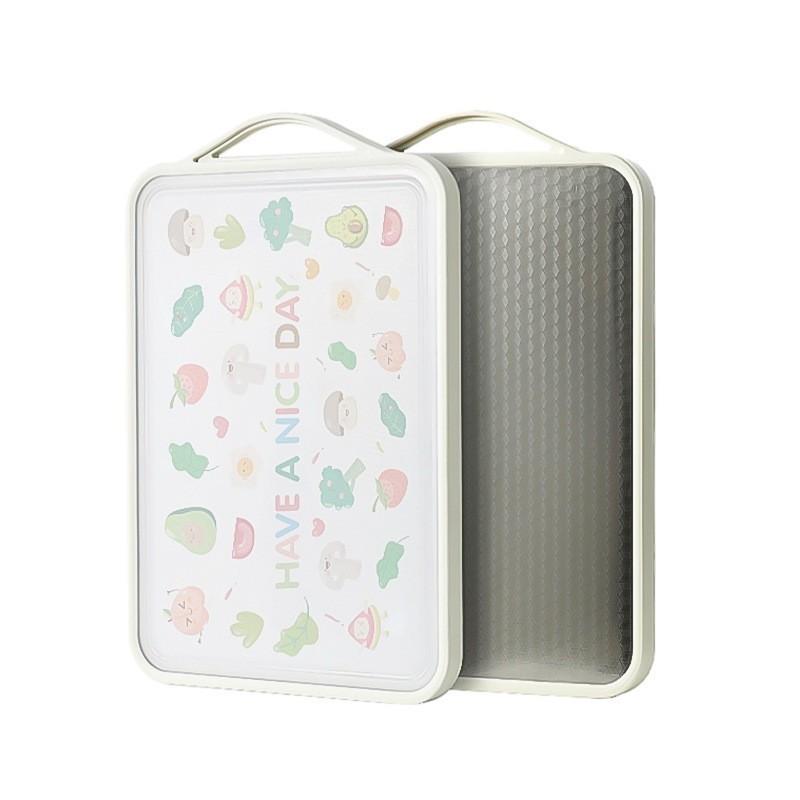 Thớt Inox Have A Nice Day Dày Dặn, Kháng Khuẩn Đa Năng Cao Cấp, Sử Dụng Được 2 mặt