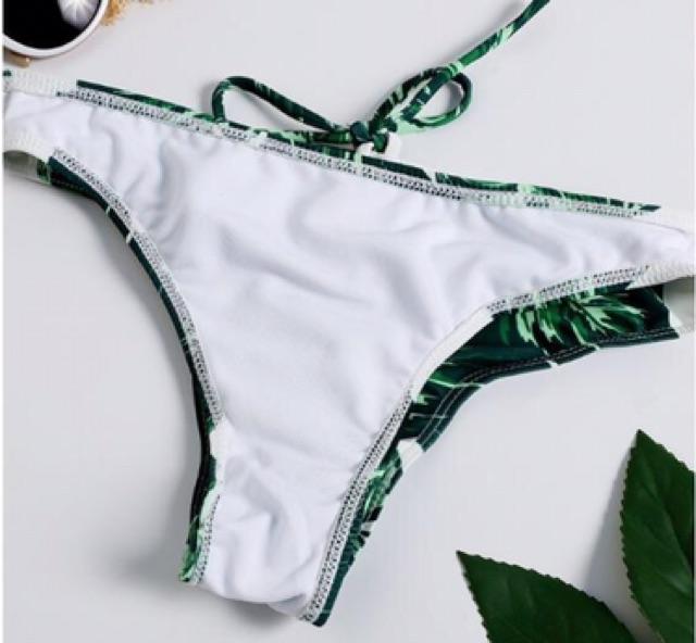 Bikini 2 mảnh quần lá phối áo màu siêu xinh
