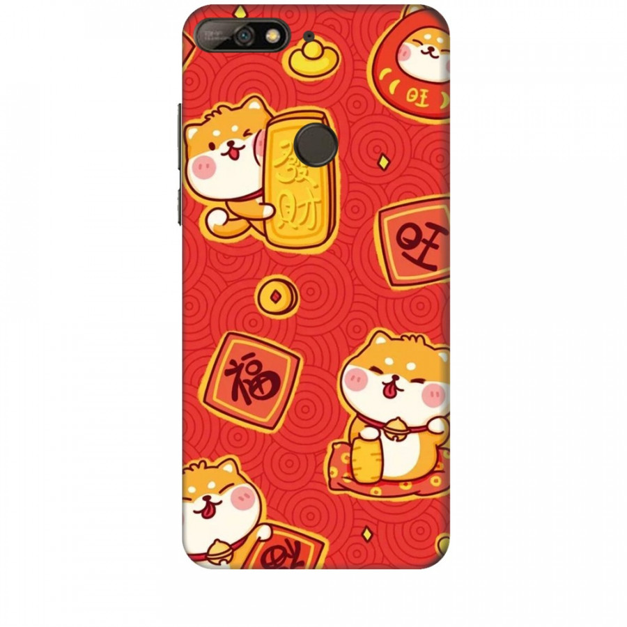 Ốp lưng dành cho điện thoại HUAWEI Y7 PRO 2018 Mèo Thần Tài Mẫu 4