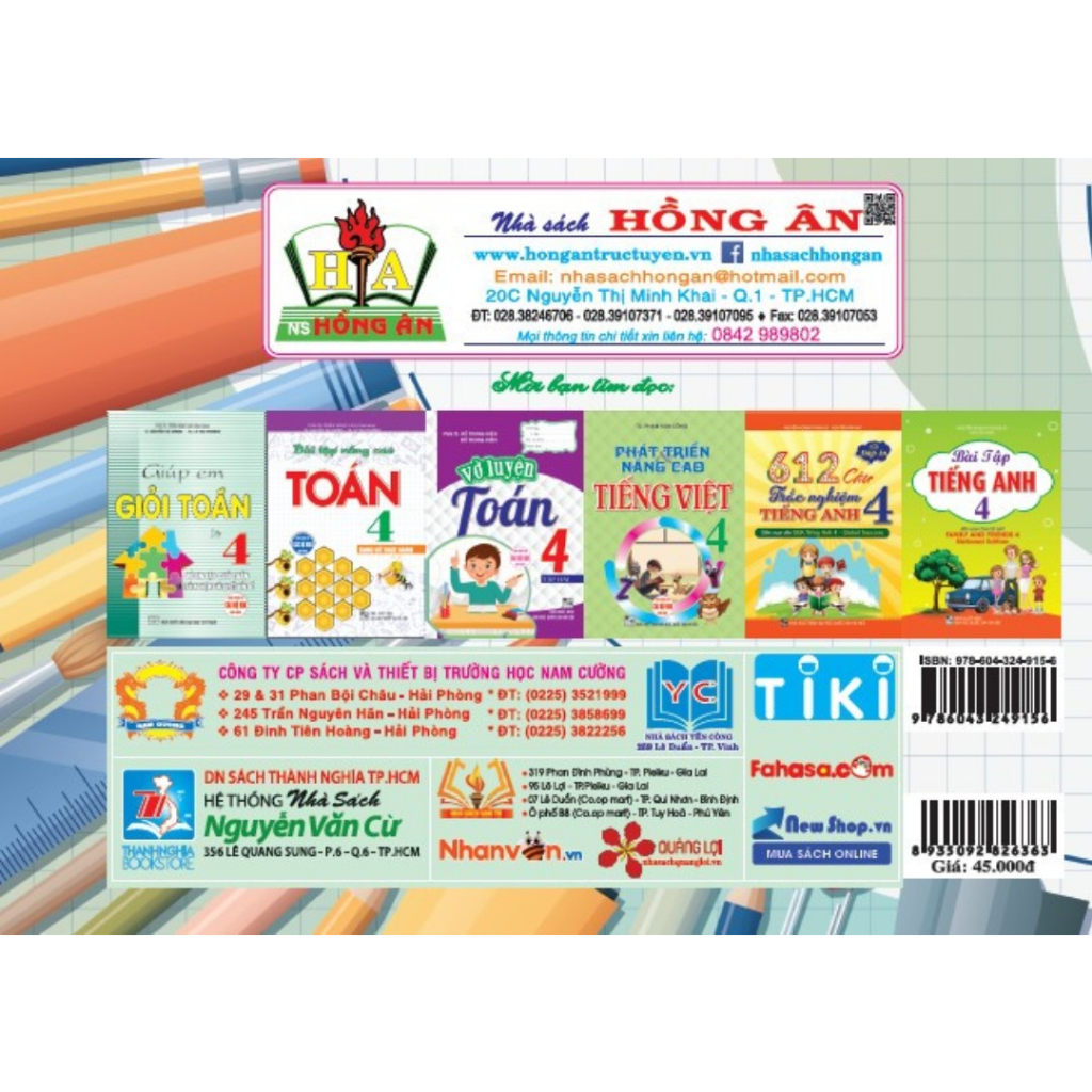 Vở bài tập thực hành mĩ thuật 4