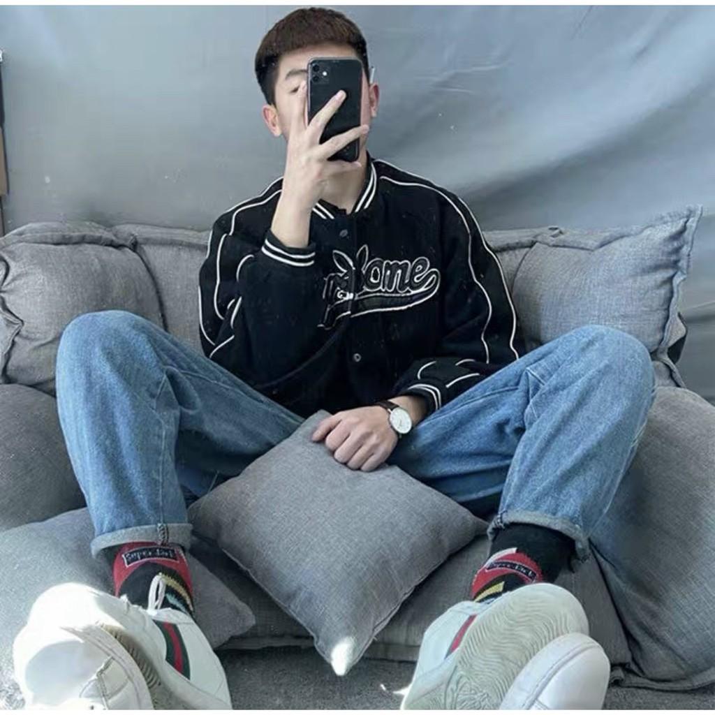 Áo khoác dù bóng chày unisex