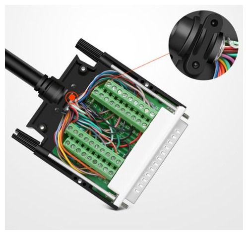 Đầu bấm cổng DB37 đực Male bắt vít kèm vỏ ốp nhựa chân đồng HD-LINK YL-SCD-37M. Hàng chính hãng