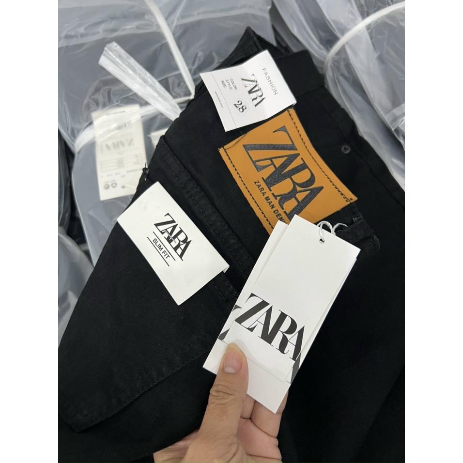 Quần jean nam đen trơn ,chất dày dặn nặng tay co giãn thoải mái -hình thật