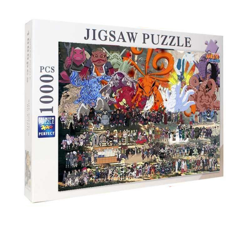 Bộ Tranh Ghép Xếp Hình 1000 Pcs Jigsaw Puzzle Tranh Ghép (75*50cm) Naruto Tổng Hợp Bản Đẹp Cao Cấp