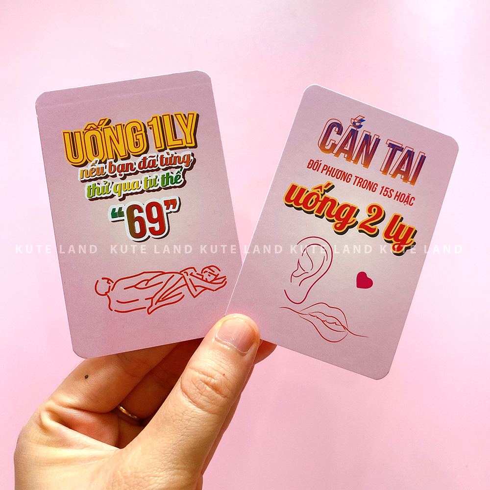 Bộ Bài Drinking Game SAY MÊ Dành Cho Cặp Đôi Hẹn Hò Đi Chơi 78 Lá
