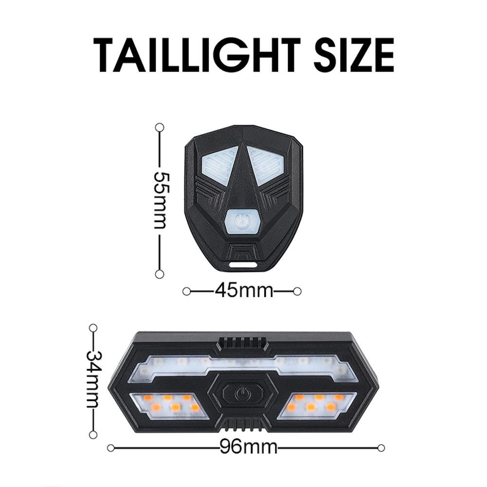 Đèn hậu cho xe đạp WEST BIKING 5m chiếu sáng từ xa LED báo rẽ MTB cho Đèn xe đạp chống nước USB có thể sạc lại