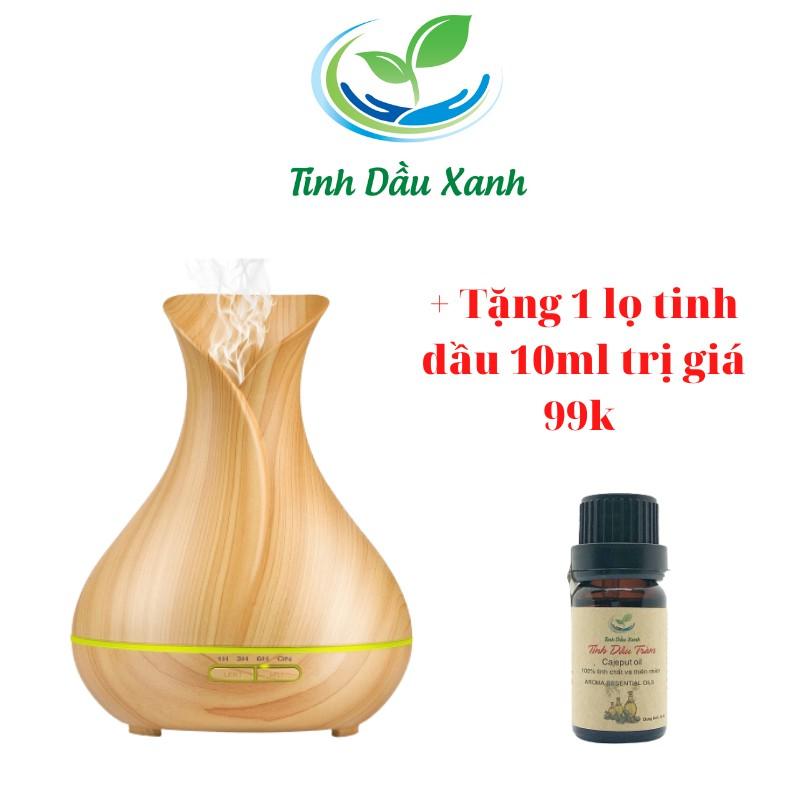 Máy khuếch tán tinh dầu Tinh Dầu Xanh Tulip tặng kèm tinh dầu 10ml ( được chọn mùi)