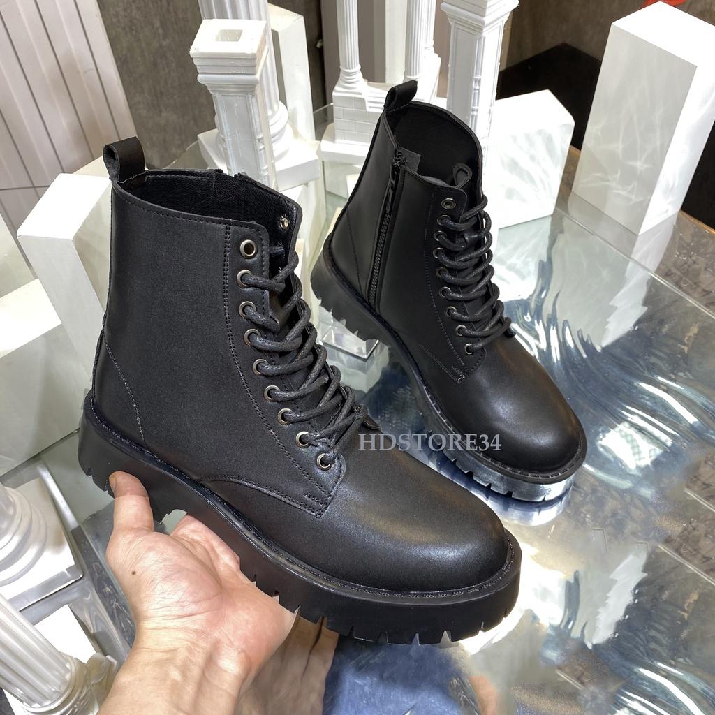 Giày Combat Boots Siêu Chiến Binh Đế Cao Su Đúc Cao 5cm Cực Chiến