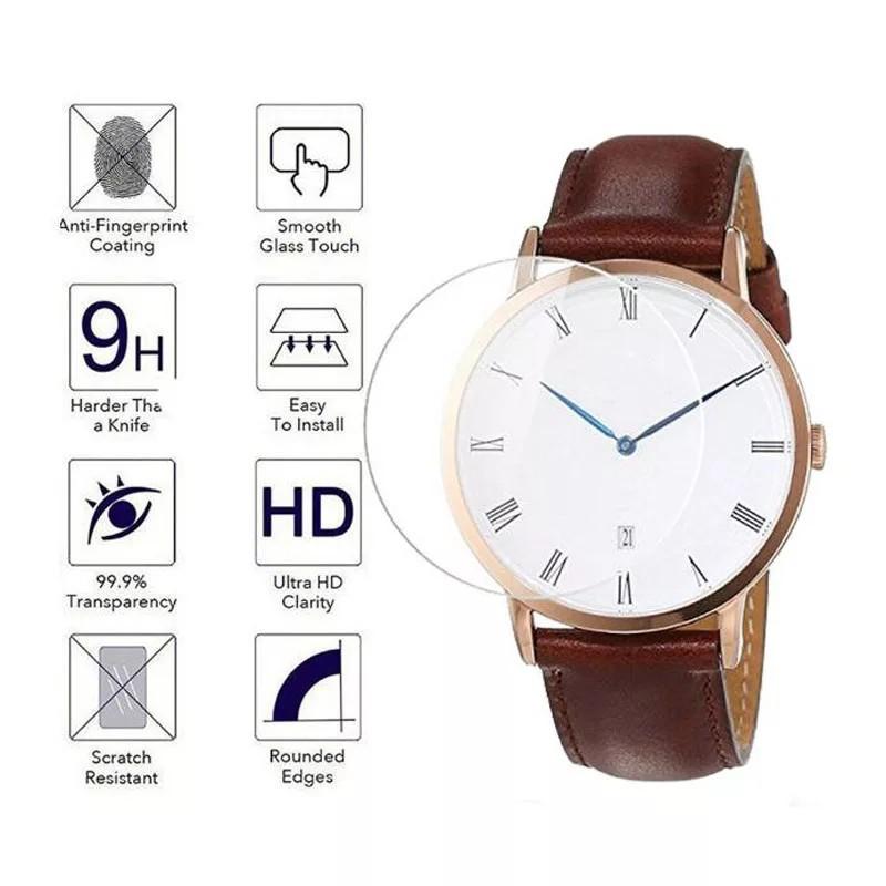 Kính cường lực 2D chống trầy xước bảo vệ cho đồng hồ Daniel Wellington DW đường kính 28mm đến 42mm