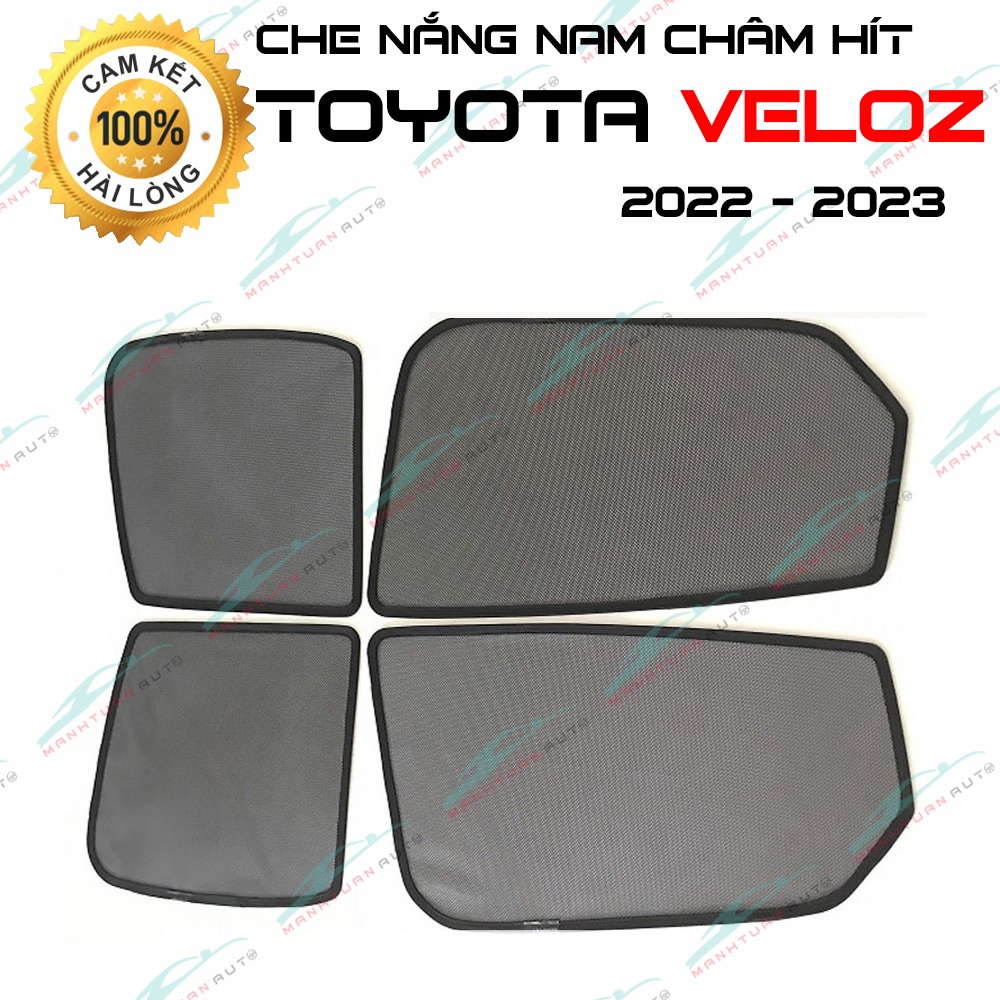 Rèm che nắng xe Toyota Veloz 2022, có hít nam châm, chuẩn khít theo xe hàng cao cấp