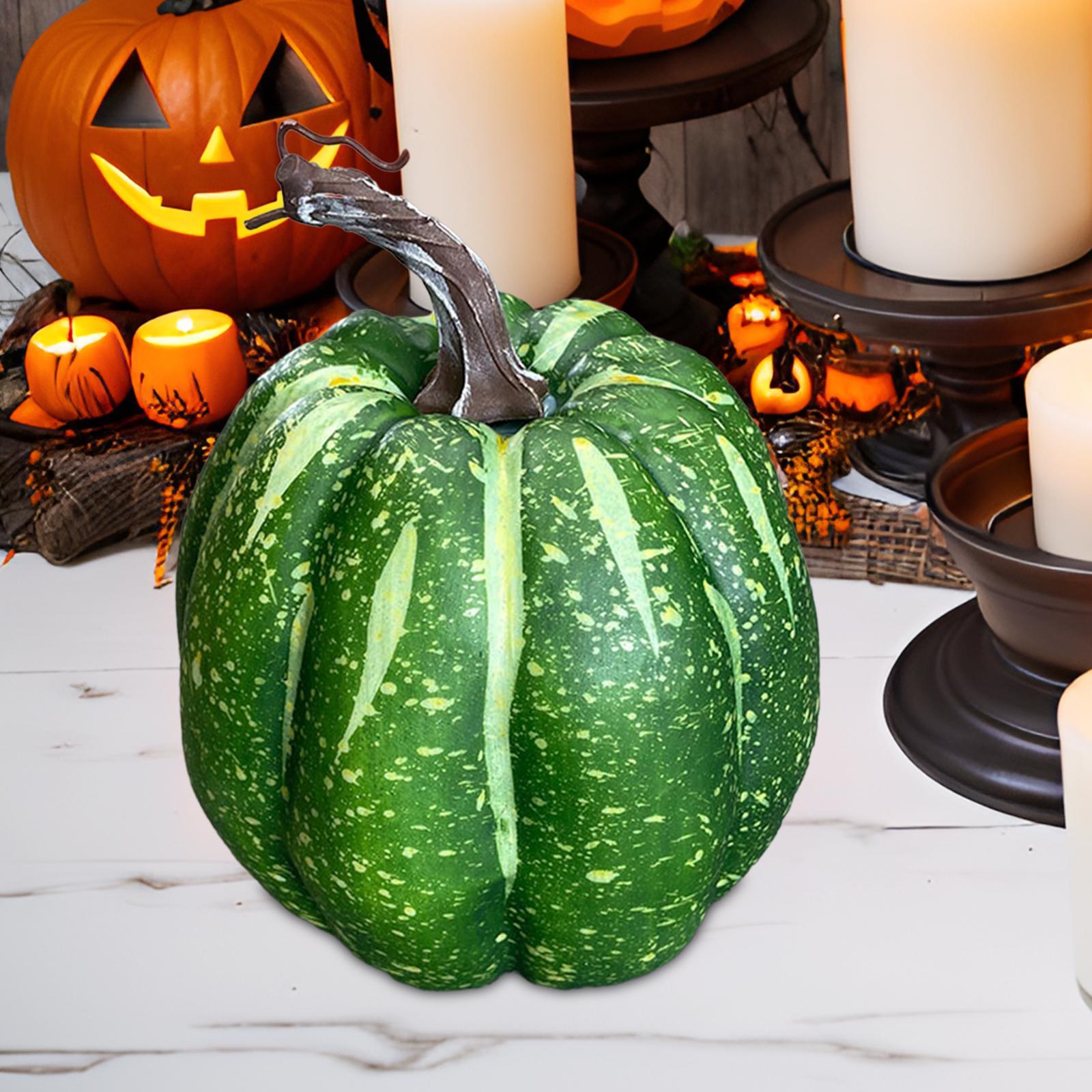 Artificial Pumpkin Foam Pumpkin Fall Harvest Decorative Pumpkin for Shelf Tabletop Centerpiece Festival Party Halloween Decor