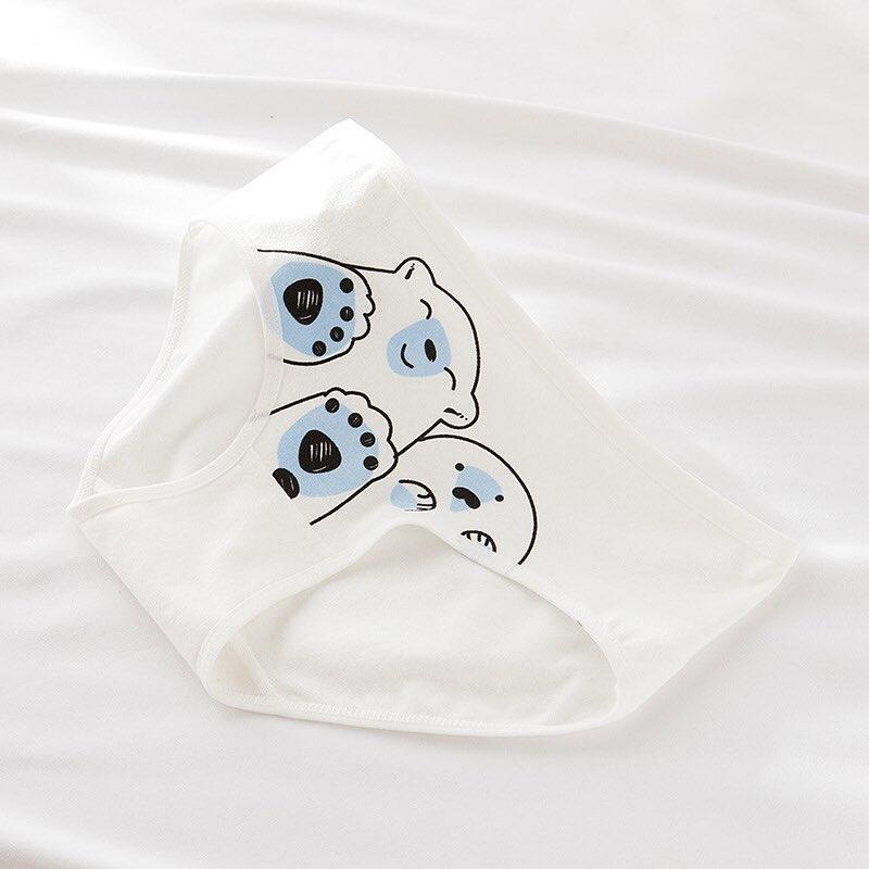 Quần lót cotton nữ dễ thương mẫu gấu bắc cực