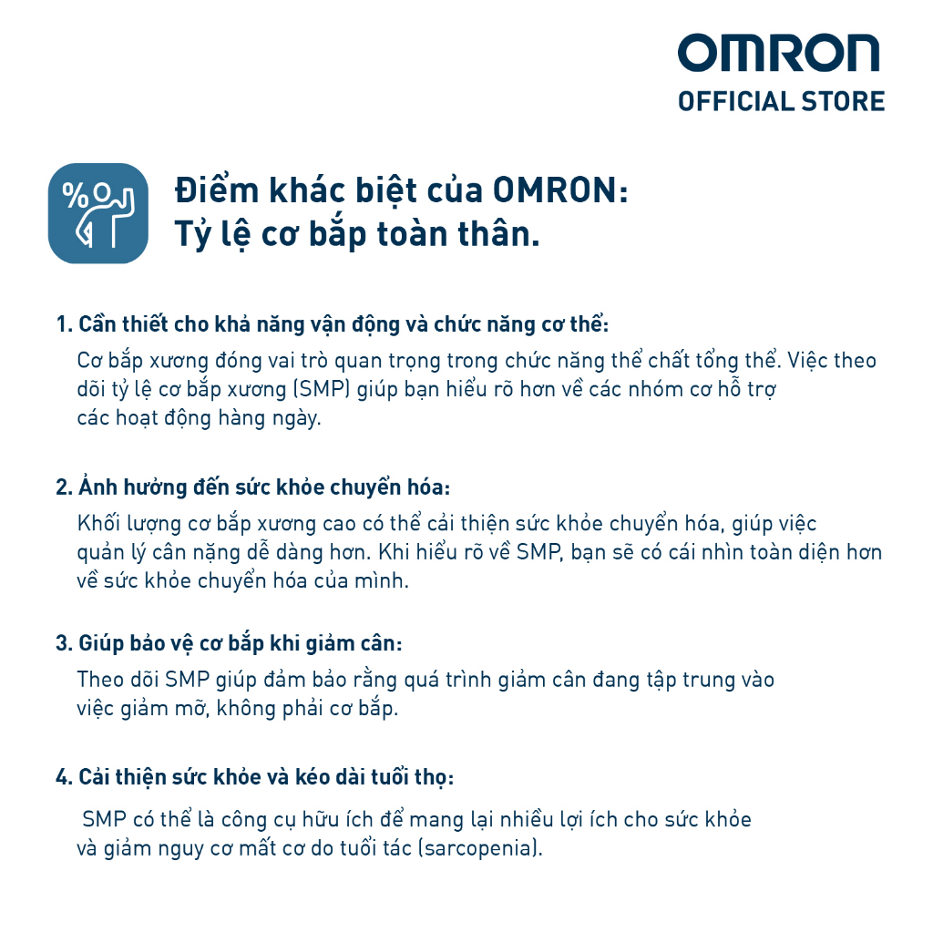 Máy Đo Thành Phần Cơ Thể OMRON HBF-375 - 8 Cảm Biến Ở Cả Tay Và Chân