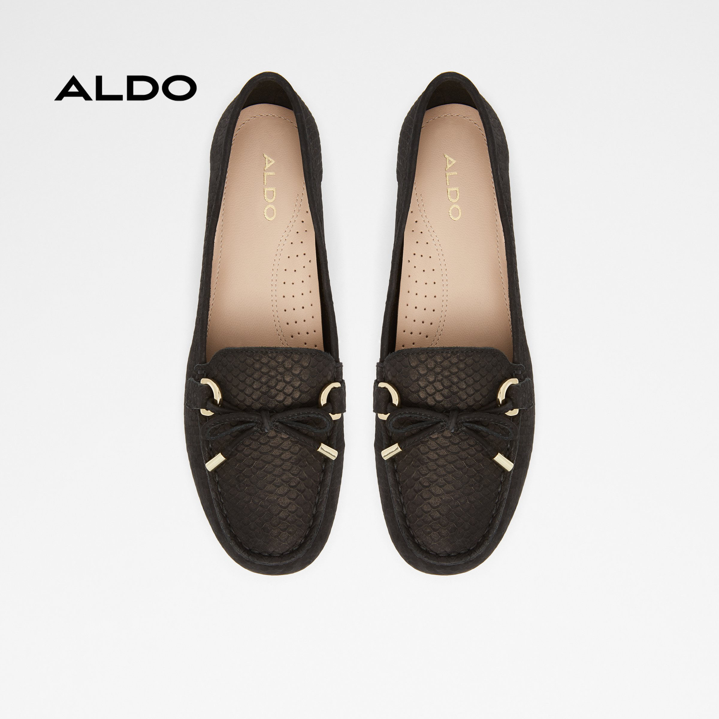 Giày lười nữ mũi vuông ALDO ADRERINIA001 - Black - Size