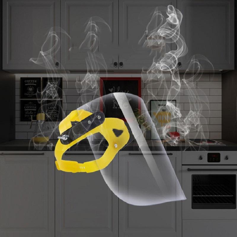 Pro Reusable Full Face Guard Covering Kitchen Spitting Anti-Fog Anti-Dust Anti-splash Anti-roasting Wide Visor Welding Helmet Lightweight