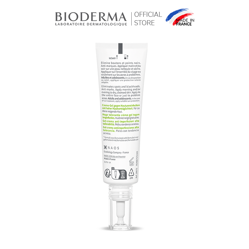 Kem dưỡng hỗ trợ giảm mụn chuyên sâu cho da mụn nhẹ đến trung bình Bioderma Sébium Kerato+ 30ml