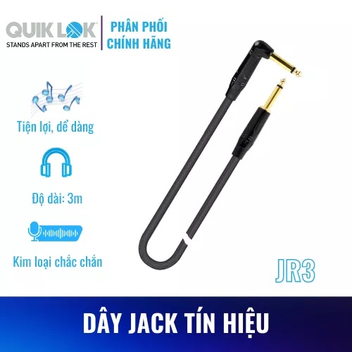 Dây jack tín hiệu nhạc cụ QUIK LOK JUST JR 3