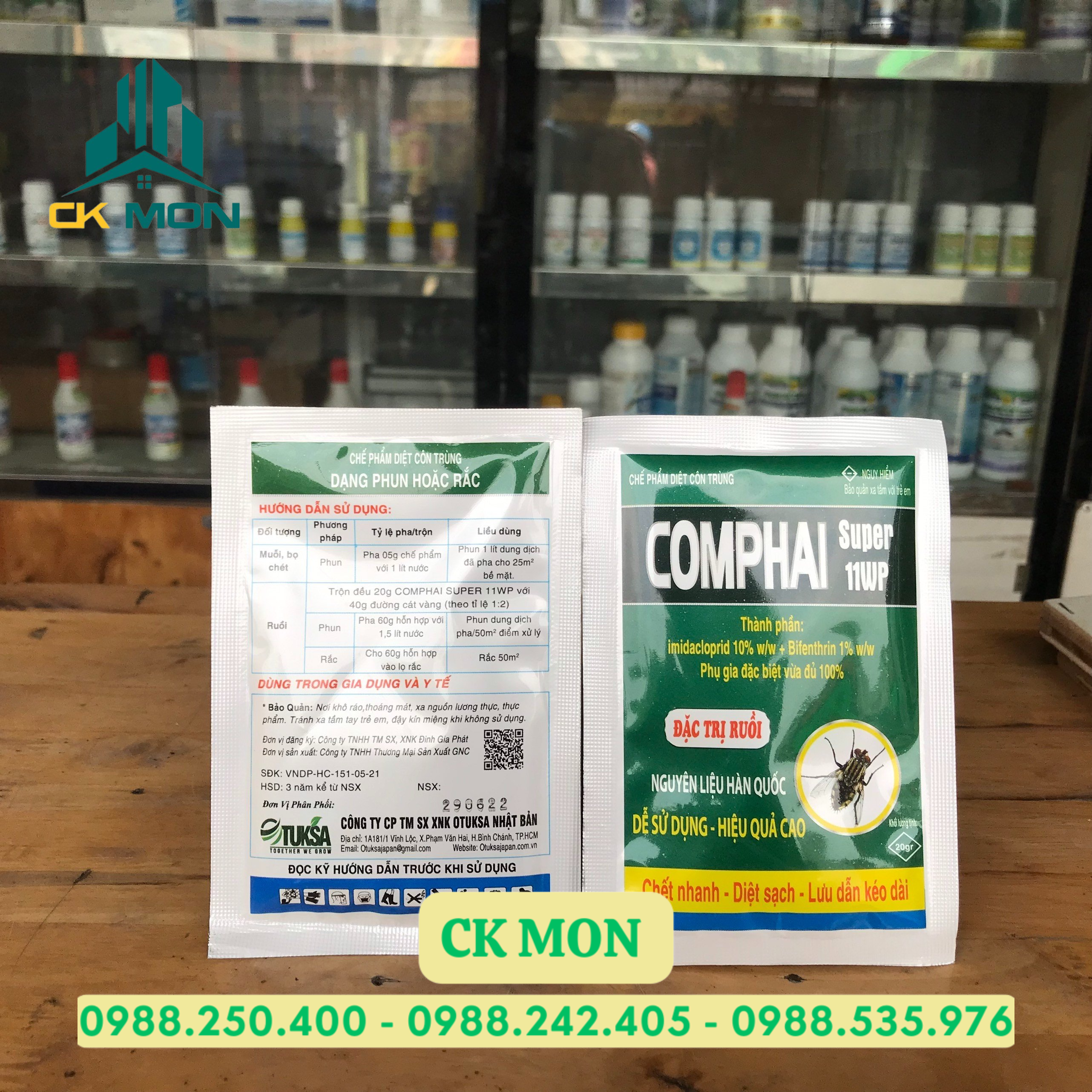 Thuốc diệt ruồi Comphai super 11WP