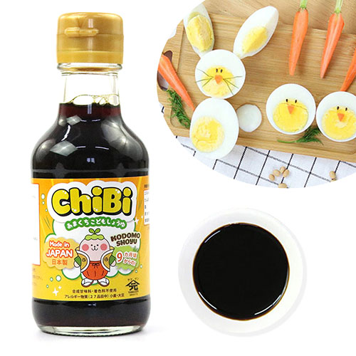 Nước tương ăn dặm giảm muối Nhật Bản 150ml ChiBi (Yamagen) cho bé từ 9 tháng tuổi