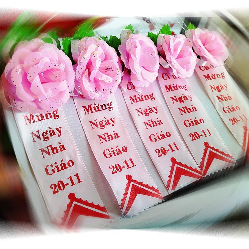 Hoa Vải Cài Áo Cho Thầy Cô Mừng Ngày Nhà Giáo Việt Nam 20-11