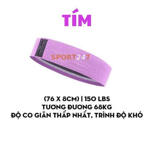 Dây kháng lực tập gym tập mông dây miniband LATEX đàn hồi tập gym đùi, chân, tay