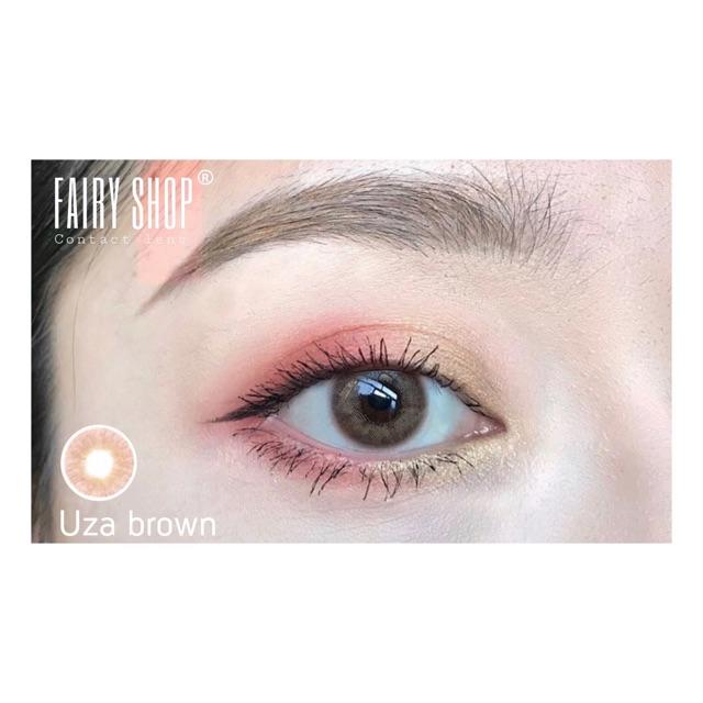 Kính Áp Tròng Cao Cấp UZA Brown Lens 14.0mm - Kính Áp Tròng FAIRY SHOP CONTACT LENS