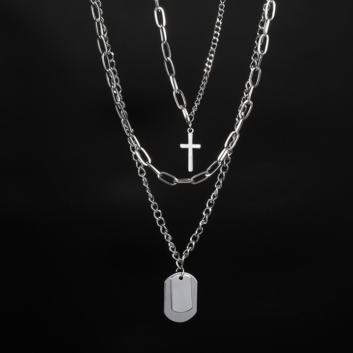 Dây chuyền vòng cổ nam nữ mix thẻ city boy cực cool