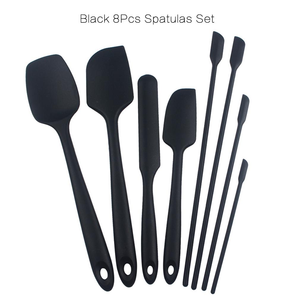 Nhà Bếp Thìa Đũa Bộ BPA Silicone Scrapers Thìa Không Dính Silica Bánh Nướng Chịu Nhiệt Dụng Cụ Nấu Ăn Dụng Cụ Nướng Bánh