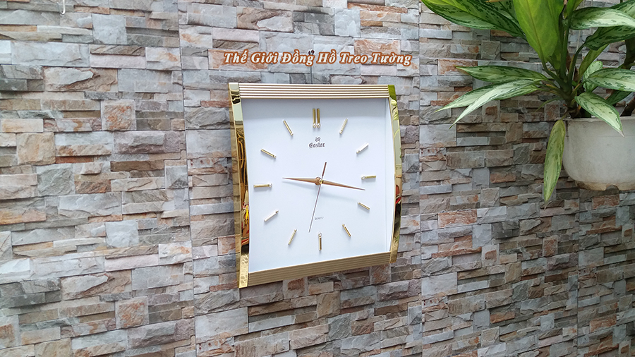 Đồng hồ Eastar Vàng Ánh kim - Mặt kính Cong, Máy kim trôi