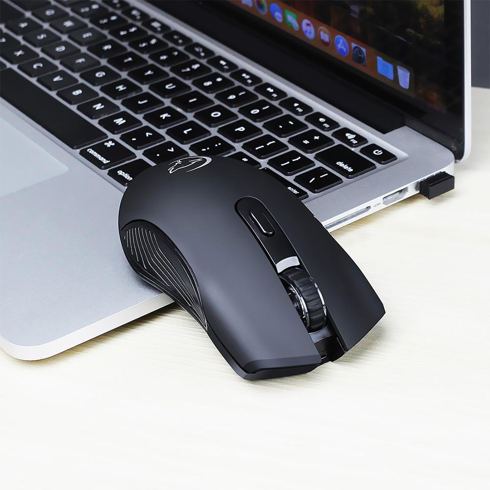Chuột chơi game không dây YWYT 2400DPI Chuột có thể điều chỉnh DPI với 2.4G và 10m / 33ft