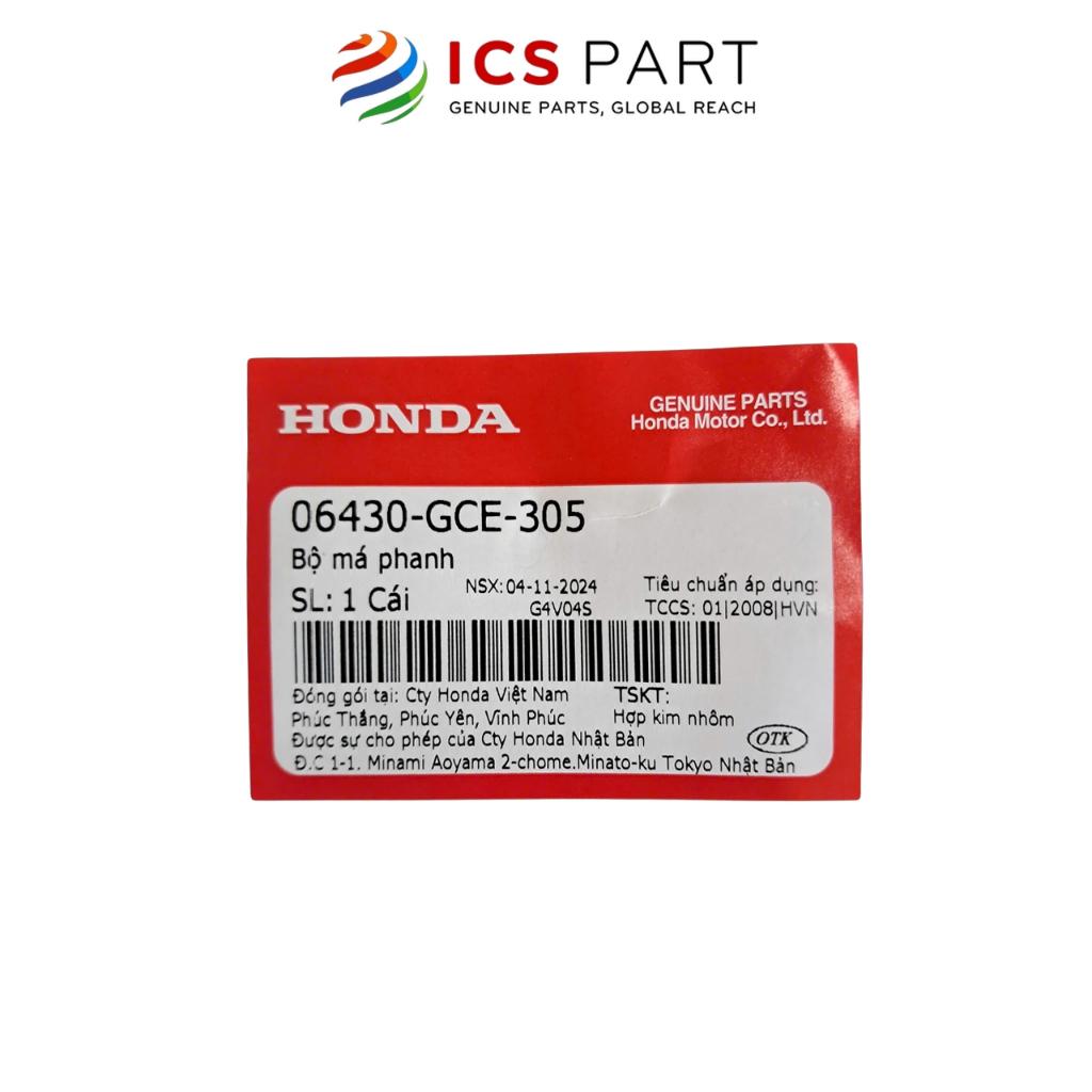 Bộ Má Phanh Trước Sau HONDA Các Dòng Xe Số Lò Xo Chéo (06430GCE305)