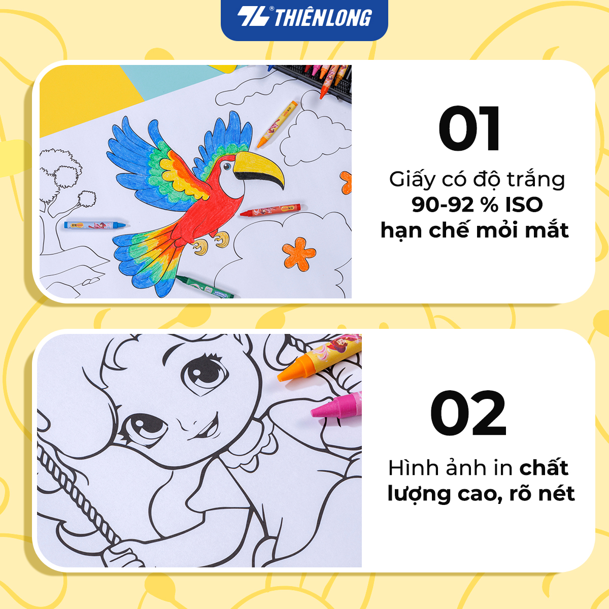 Tranh cuộn tô màu DIY Thiên Long Colokit - Hình ảnh dễ thương, đa dạng chủ đề hơn