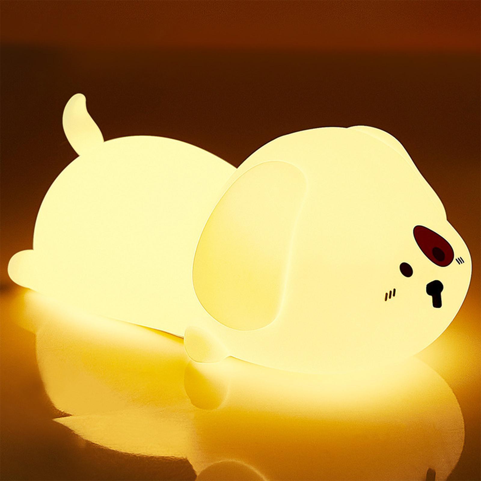 Kid Night Light Dimmable Bedside Table Lamp USB Rechargeable Nightlight
