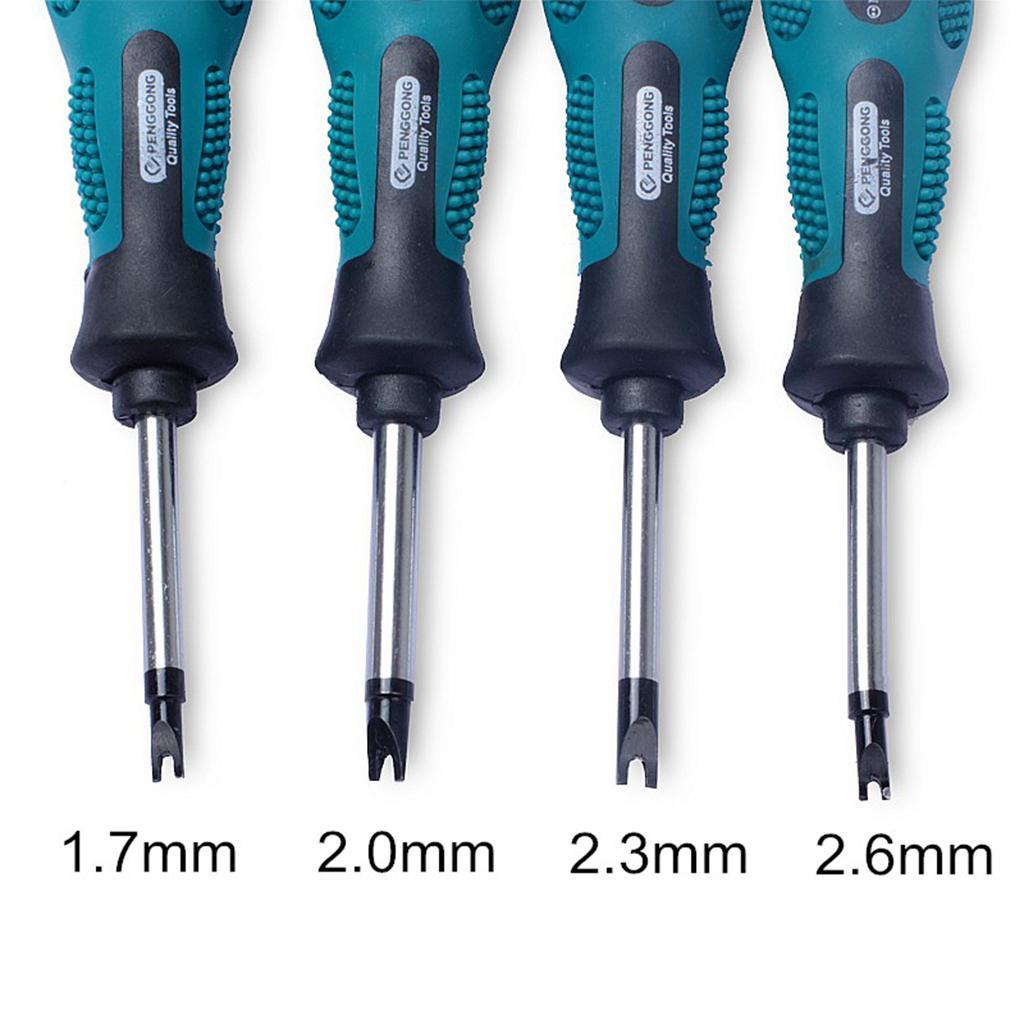 4Pieces Screwdriver Set U Type Multi Function Magnetic Slotted Screw Driver